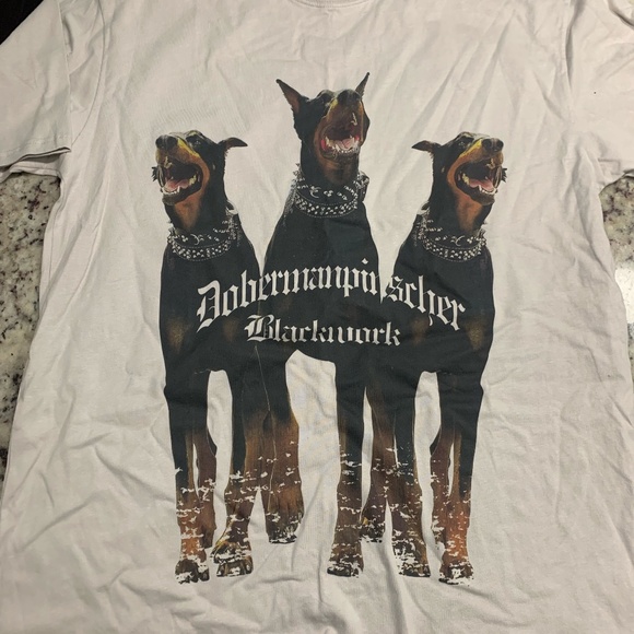 Black Work Oversized Graphic Tee - Picture 1 of 2